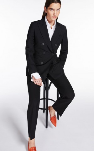 Blazers Max Mara Lã And Mohair Pretas | MMR594026