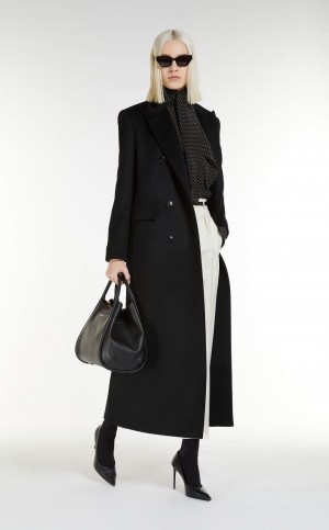 Blusa Max Mara Crepe De Chine Pretas | MMR593628