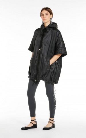 Capses Max Mara Agua-repellent Canvase Pretas | MMR593965