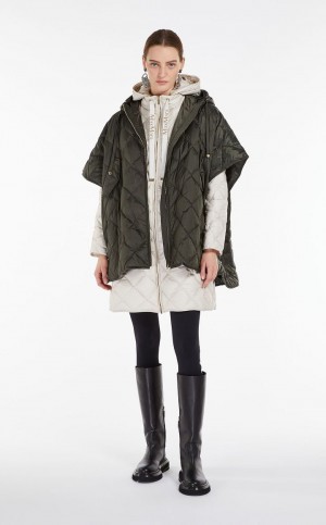 Capses Max Mara Hood In Agua-resistant Lona Azul Claro | MMR593955