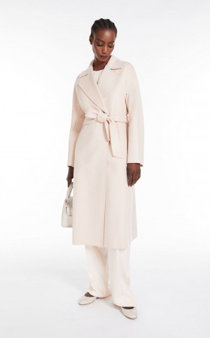 Casacos Max Mara Lã And Cashmere Robe Luz Rosa | MMR593884