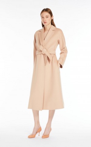 Casacos Max Mara Lã Robe Bege | MMR593874