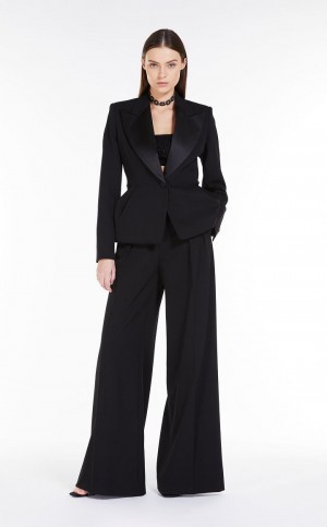 Jaquetas Max Mara Couture In Stretch Lã Pretas | MMR594022