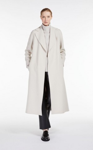 Knitwear Max Mara Lã And Cashmere Polo-neck Branco | MMR593443