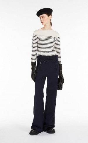 Knitwear Max Mara Silk And Lã Yarn Branco | MMR593469