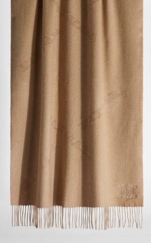 Lenços Max Mara Cashmere Stole Marrom | MMR594258