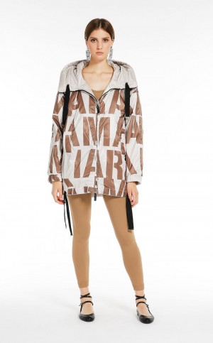 Padded Max Mara Reversible Agua-repellent Lona Jacket Multicoloridas | MMR593968