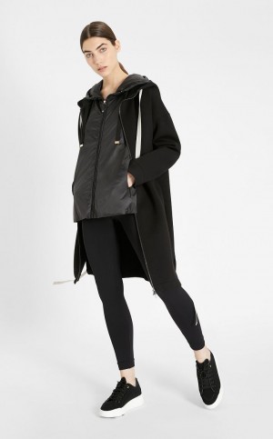 Padded Max Mara Travel Jacket In Agua-resistant Technical Lona Pretas | MMR594005