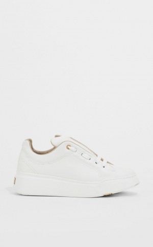 Sapatilhas Max Mara Couro Branco | MMR594216