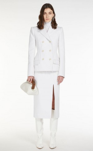 Sportmax Bag Max Mara Small Couro Bouba Branco | MMR594181