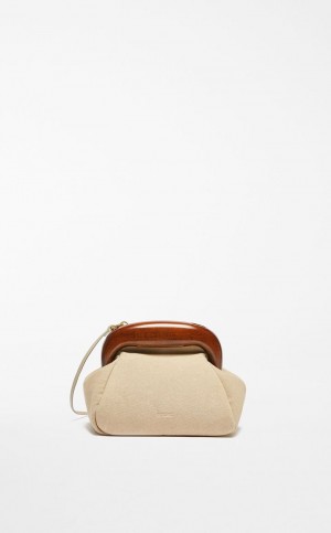 Sportmax Bag Max Mara Small Lona Bouba Bege | MMR594180