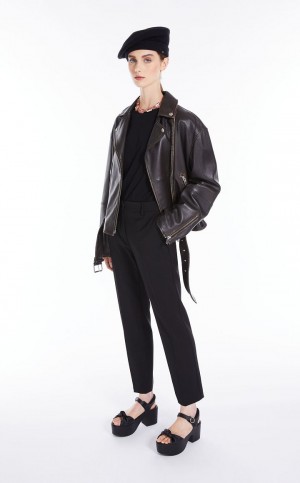 Terno Max Mara Lã Cigarette-cut Pretas | MMR593510