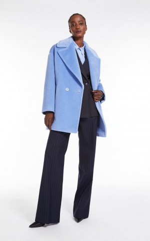 Terno Max Mara Pinstripe Lã-blend Azul Marinho | MMR593487