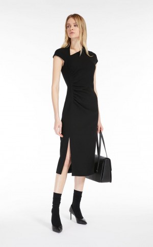 Vestido Max Mara Long Cady Pretas | MMR593409