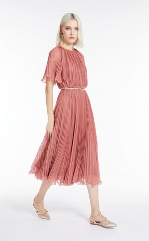 Vestido Max Mara Sable Georgette Rosa | MMR593353