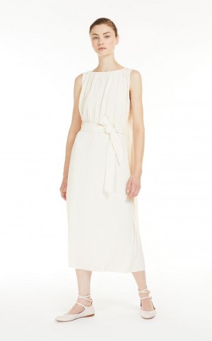 Vestido Max Mara Stretch Jersey Tunic Branco | MMR593310