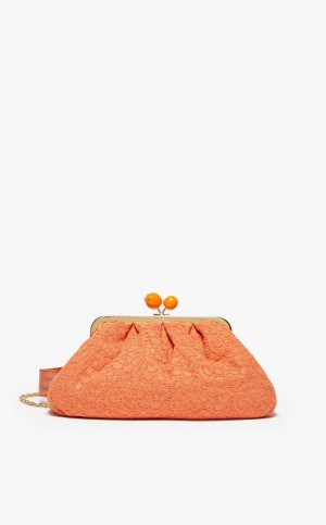 Weekend Bag Max Mara Hommage À La France Pasticcinoin Renda Laranja | MMR594174