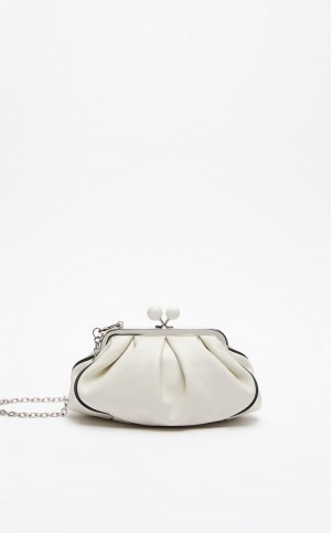 Weekend Bag Max Mara Nappa Couro Pasticcino Branco | MMR594162
