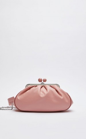 Weekend Bag Max Mara Nappa Couro Pasticcino Rosa | MMR594163