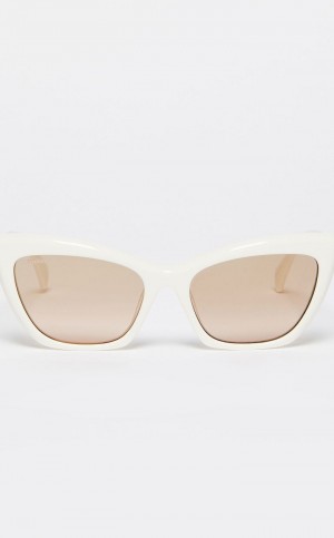 Óculos de Sol Max Mara Cat-eye Branco | MMR594295